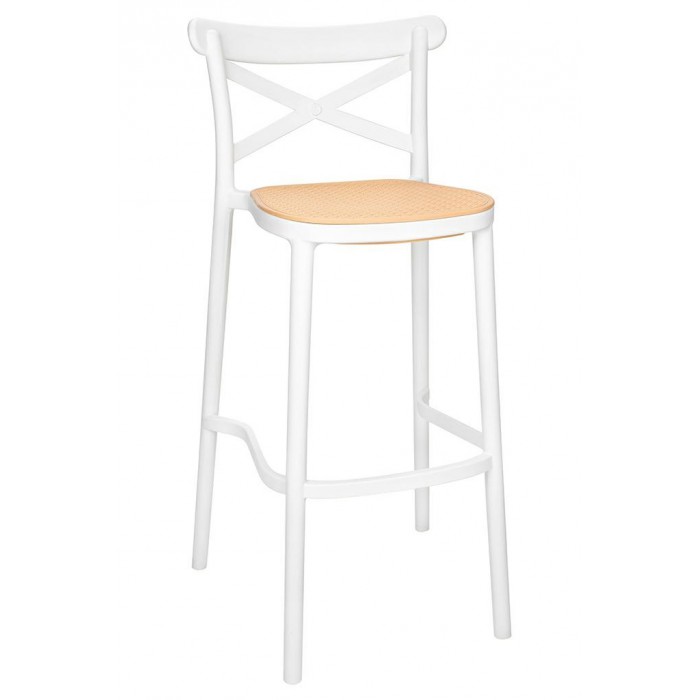 Krzesło barowe COUNTRY białe