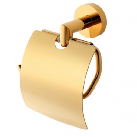 Stella Classic Uchwyt do papieru toaletowego / z osłonką złoty połysk