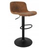 Krzesło barowe STOR PU regulowane brązowe
