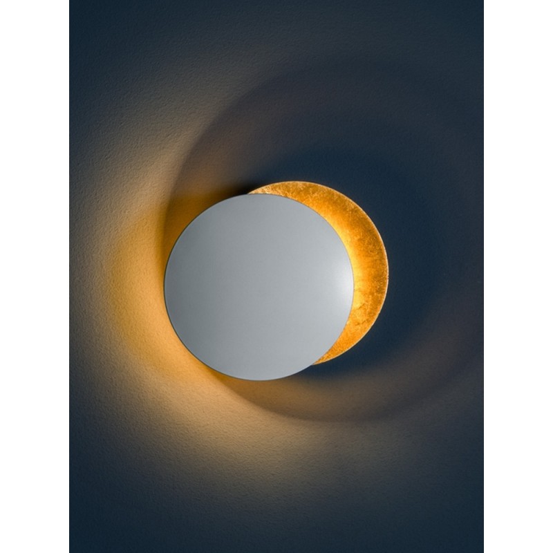 MOOSEE lampa ścienna ECLISE złota / biała