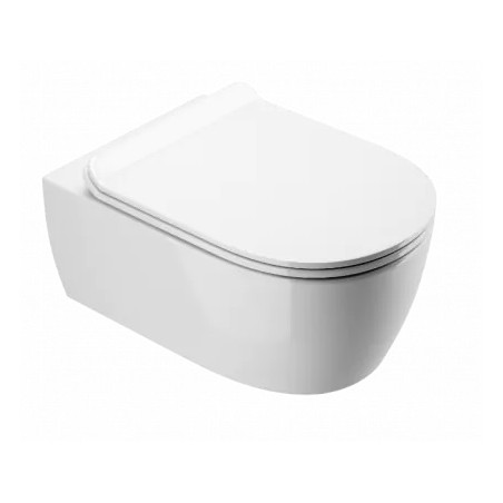 Excellent Miska Wisząca WC Doto Pure Rim 55x36,5 biała, z deską w/o, bezrantowa