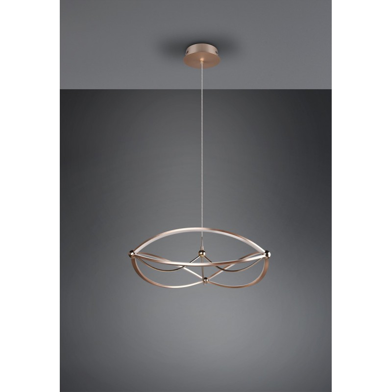 Trio Lampa wisząca LED nowoczesna CHARIVARI 321210108 złoty i odcienie złota