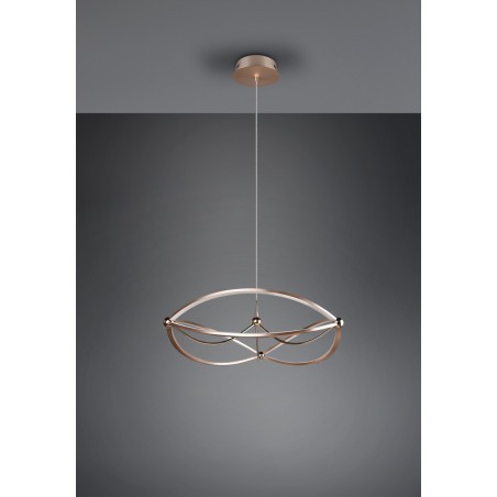 Trio Lampa wisząca LED nowoczesna CHARIVARI 321210108 złoty i odcienie złota