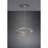 Trio Lampa wisząca LED nowoczesna CHARIVARI 321210108 złoty i odcienie złota