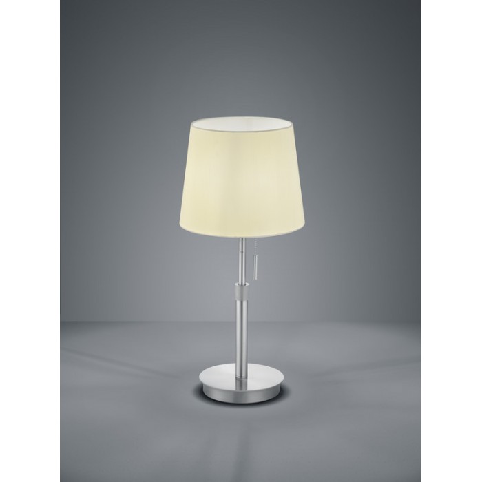 Trio Lampa stołowa LYON 509100107 srebrny i odcienie srebra, biały