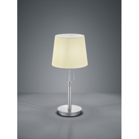 Trio Lampa stołowa LYON 509100107 srebrny i odcienie srebra, biały