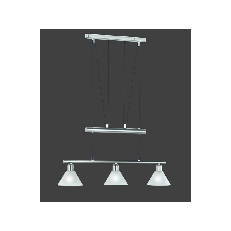 Trio Lampa wisząca nowoczesna STAMINA 3751031-07 srebrny i odcienie srebra