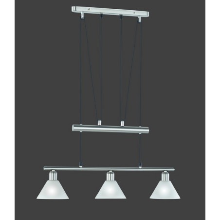 Trio Lampa wisząca nowoczesna STAMINA 3751031-07 srebrny i odcienie srebra