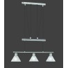 Trio Lampa wisząca nowoczesna STAMINA 3751031-07 srebrny i odcienie srebra
