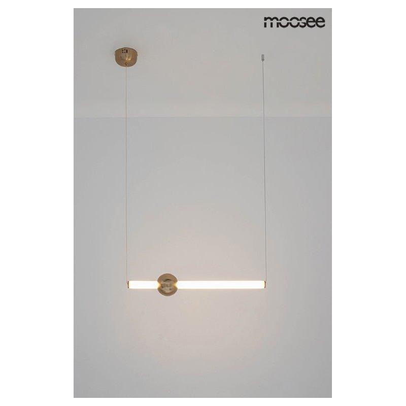 MOOSEE lampa wisząca LIBRA 60 IN  biała / złota