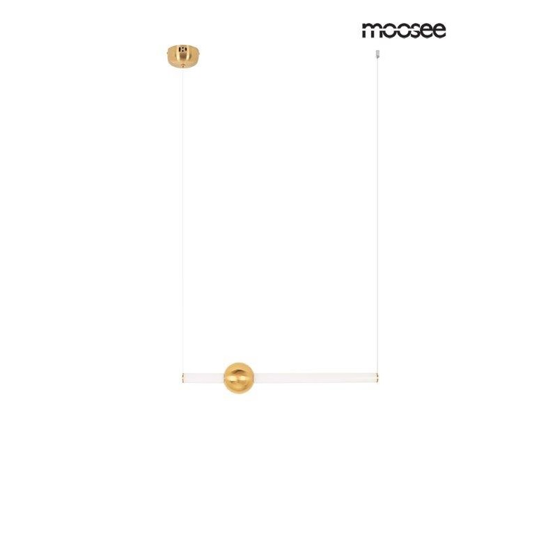 MOOSEE lampa wisząca LIBRA 60 IN  biała / złota