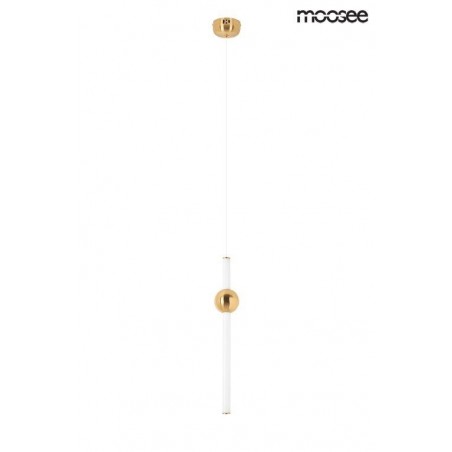 MOOSEE lampa wisząca LIBRA 60 IN  biała / złota
