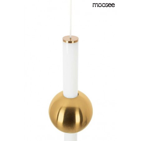 MOOSEE lampa wisząca LIBRA 60 IN  biała / złota