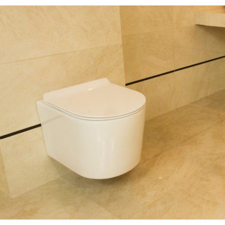 Lavita Loso Muszla Miska Wisząca WC 46,5x33 z deską w/o, bezrantowa