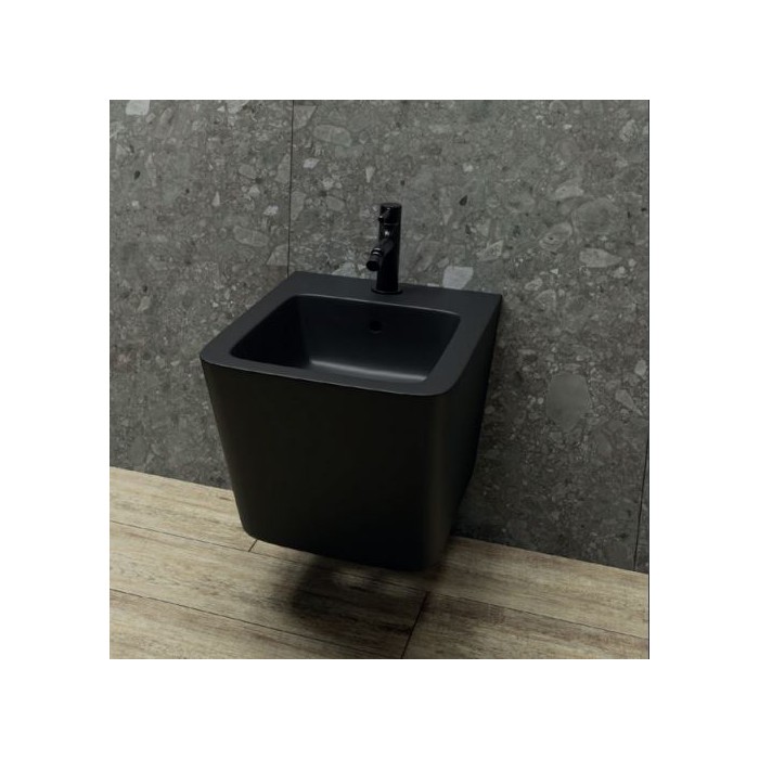 Lavita Lago Bidet Wiszący 48,5x34 czarny