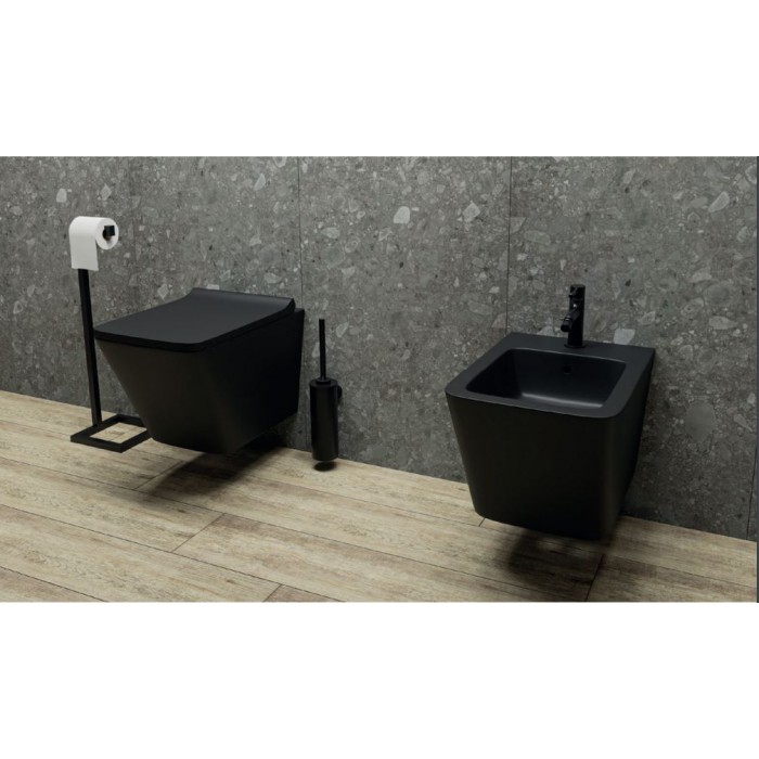 Lavita Lago Bidet Wiszący 48,5x34 czarny