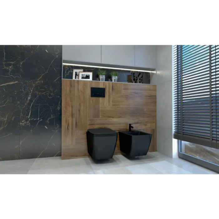 Lavita Lino Muszla Miska Wisząca WC czarna...