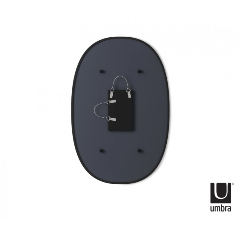 UMBRA lustro wiszące HUB OVAL 24x36 -czarne