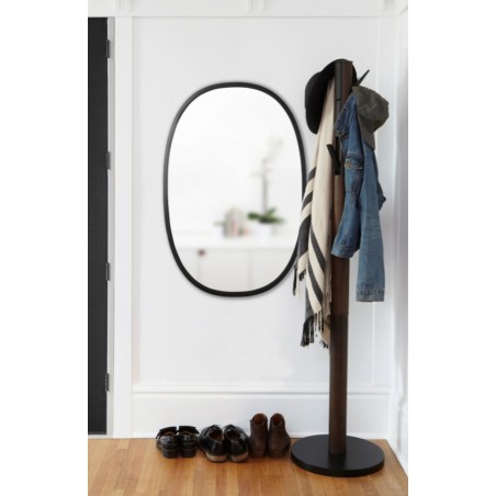 UMBRA lustro wiszące HUB OVAL 24x36 -czarne