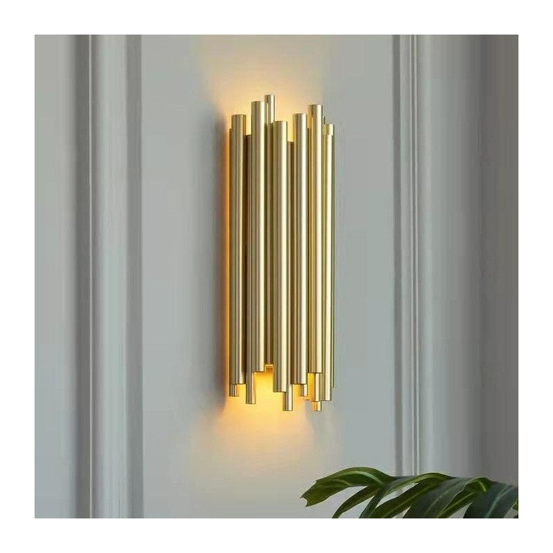 MOOSEE lampa ścienna TUBO złota