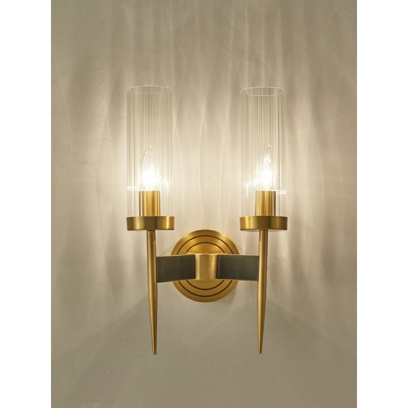 MOOSEE lampa ścienna TORCH TWIN złota