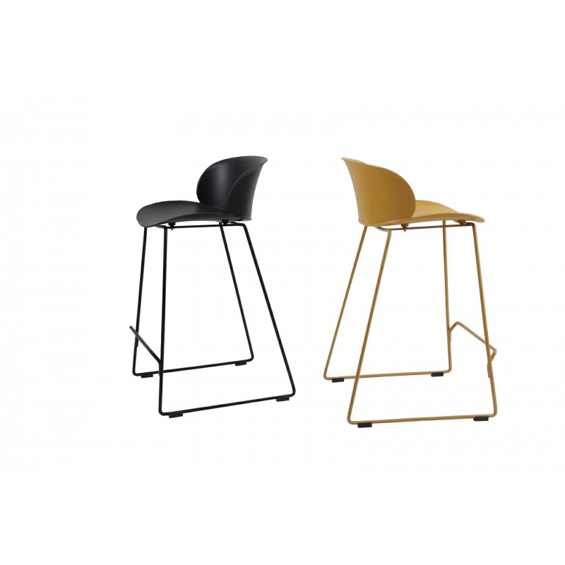 Krzesło barowe BENNY 66 czarne