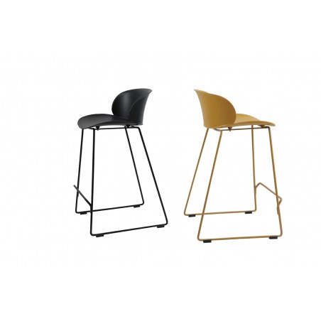 Krzesło barowe BENNY 66 czarne