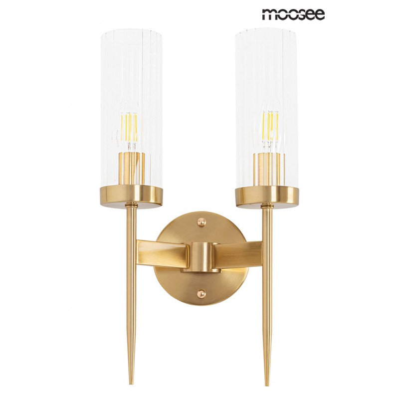 MOOSEE lampa ścienna TORCH TWIN złota