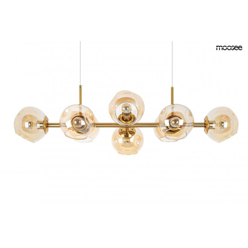 MOOSEE lampa wisząca ROMEO GOLD   złota / bursztynowa