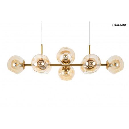 MOOSEE lampa wisząca ROMEO GOLD   złota / bursztynowa