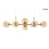 MOOSEE lampa wisząca ROMEO GOLD   złota / bursztynowa