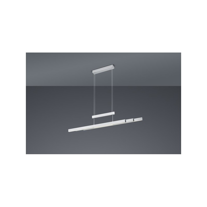 Trio Lampa wisząca LED nowoczesna TRAJAN 375310507 srebrny i odcienie srebra, biały