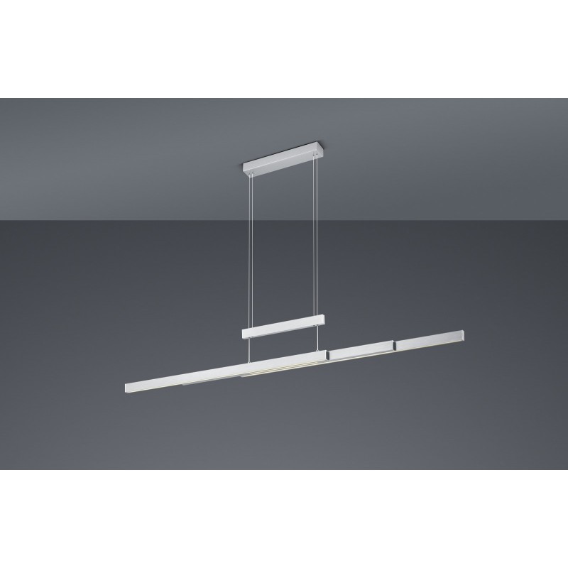 Trio Lampa wisząca LED nowoczesna TRAJAN 375310507 srebrny i odcienie srebra, biały