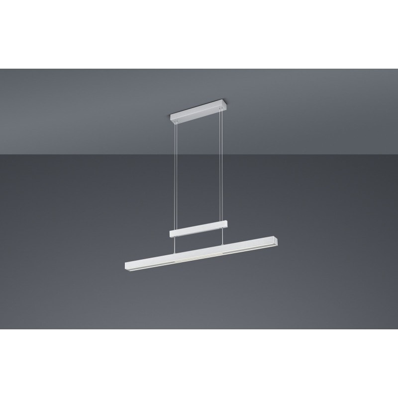 Trio Lampa wisząca LED nowoczesna TRAJAN 375310507 srebrny i odcienie srebra, biały
