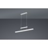 Trio Lampa wisząca LED nowoczesna TRAJAN 375310507 srebrny i odcienie srebra, biały