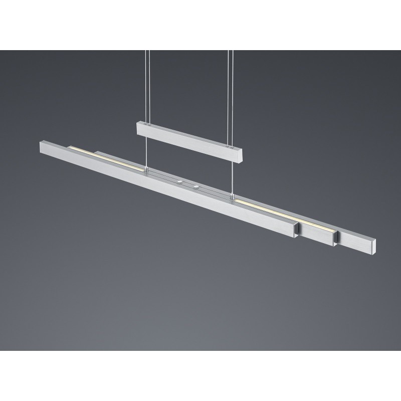 Trio Lampa wisząca LED nowoczesna TRAJAN 375310507 srebrny i odcienie srebra, biały