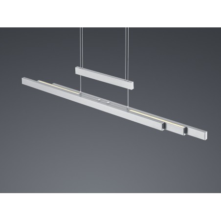 Trio Lampa wisząca LED nowoczesna TRAJAN 375310507 srebrny i odcienie srebra, biały