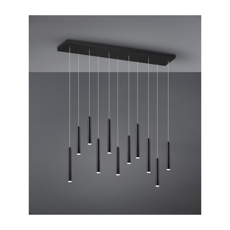 Trio Lampa wisząca LED nowoczesna TUBULAR 321611132 czarny