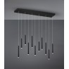 Trio Lampa wisząca LED nowoczesna TUBULAR 321611132 czarny