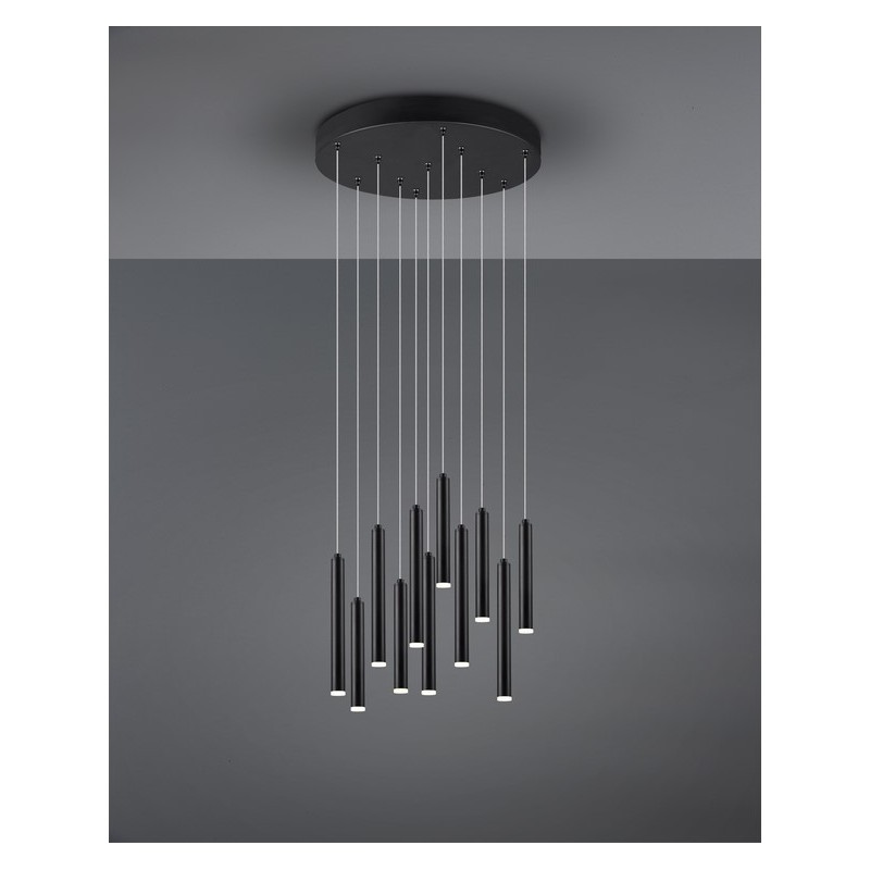 Trio Lampa wisząca LED nowoczesna TUBULAR 321691132 czarny