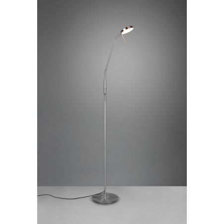 Trio Lampa podłogowa MONZA 423310107 srebrny i odcienie srebra