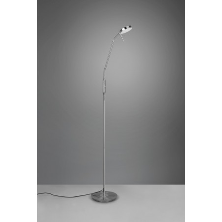 Trio Lampa podłogowa MONZA 423310107 srebrny i odcienie srebra