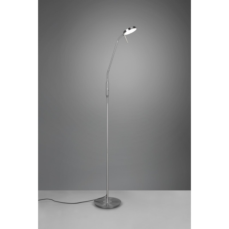 Trio Lampa podłogowa MONZA 423310107 srebrny i odcienie srebra