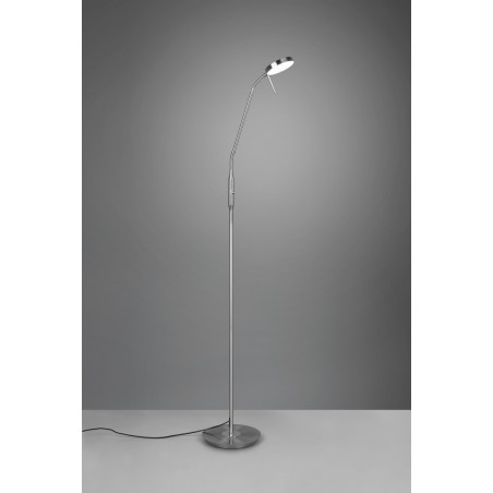 Trio Lampa podłogowa MONZA 423310107 srebrny i odcienie srebra