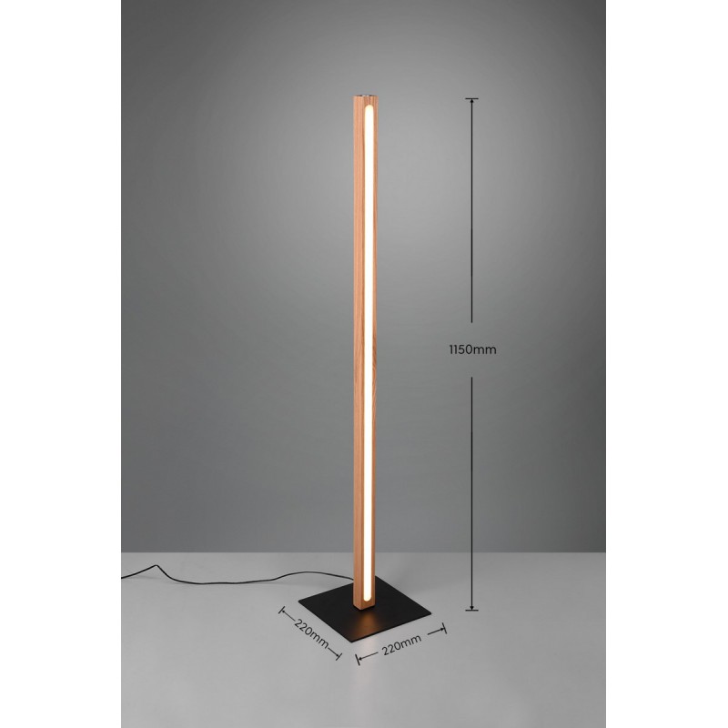 Trio Lampa podłogowa BELLARI 426410130 drewno jasne i ciemne