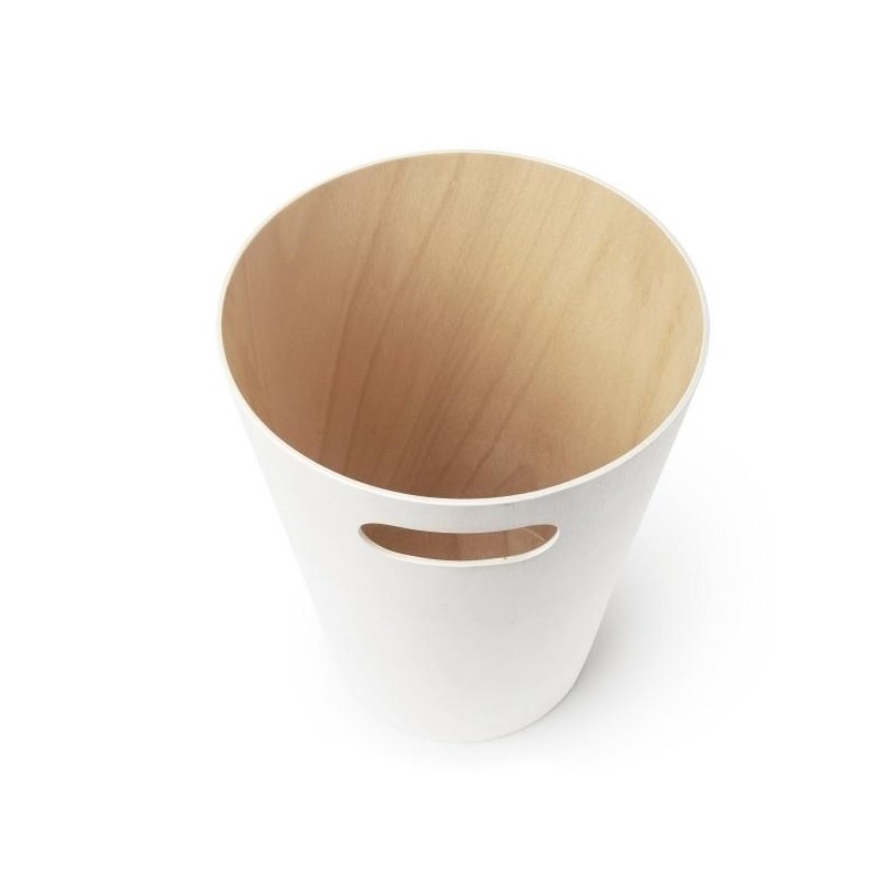 UMBRA kosz na śmieci WOODROW  - biały