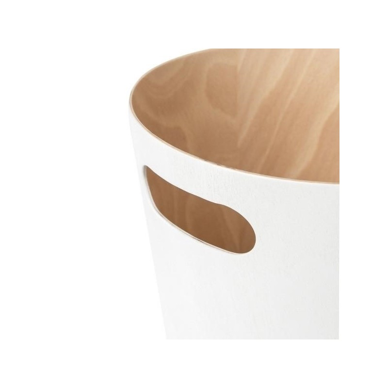 UMBRA kosz na śmieci WOODROW  - biały