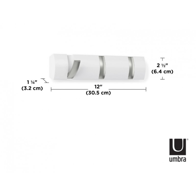 UMBRA wieszak na ubrania FLIP 3 biały