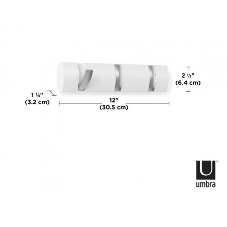 UMBRA wieszak na ubrania FLIP 3 biały