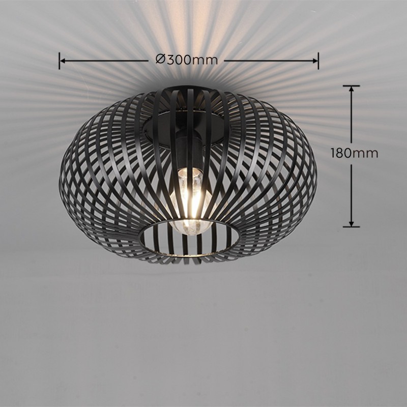 Trio Lampa natynkowa JOHANN 606903032 czarny